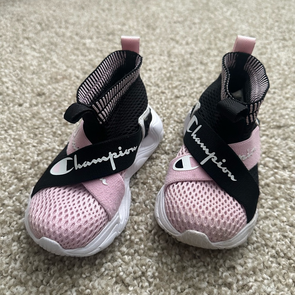 Champion Hyper C X Sneakers in Black and Pink Color Way Toddler Size 7